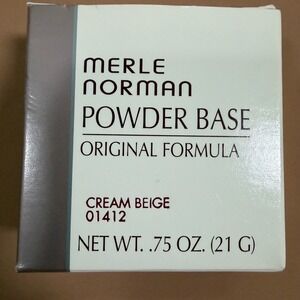 Merle Norman Powder Base Original Formula Cream Beige 01412 Foundation .75oz NEW